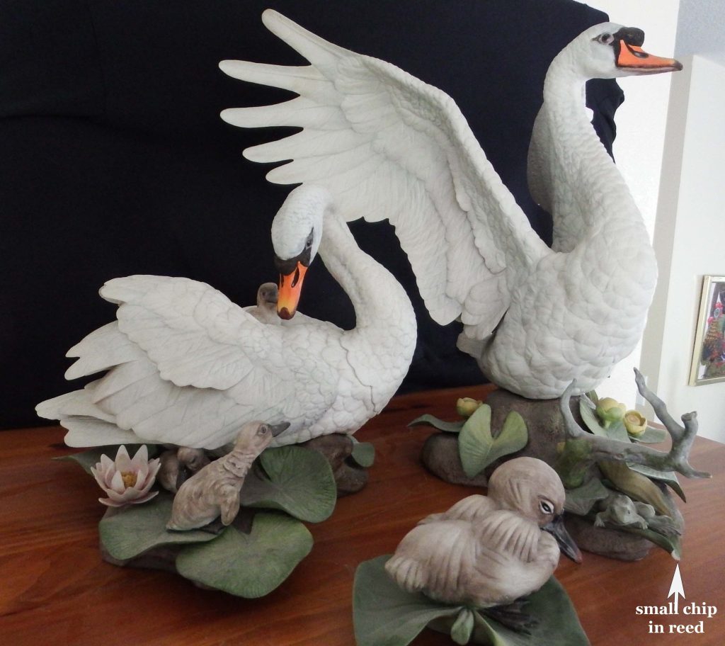 Boehm Porcelain Mute Swans